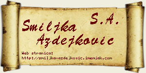 Smiljka Azdejković vizit kartica